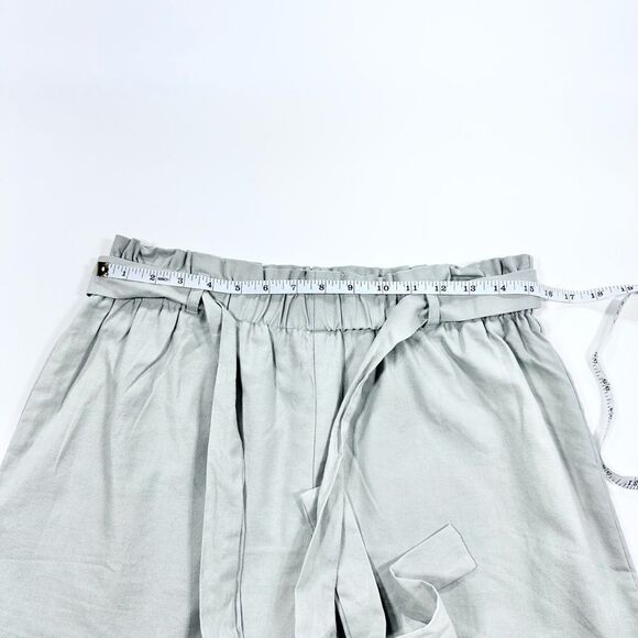 Lulus grey high waisted paper bag shorts L - Picture 10 of 10